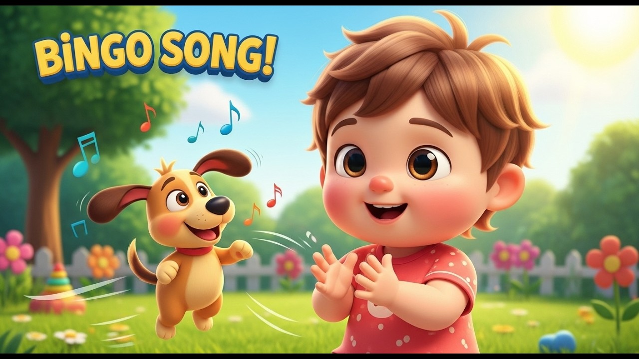 Bingo Song – Nursery Rhyme, Fun Letter Spelling, and Playful Learning