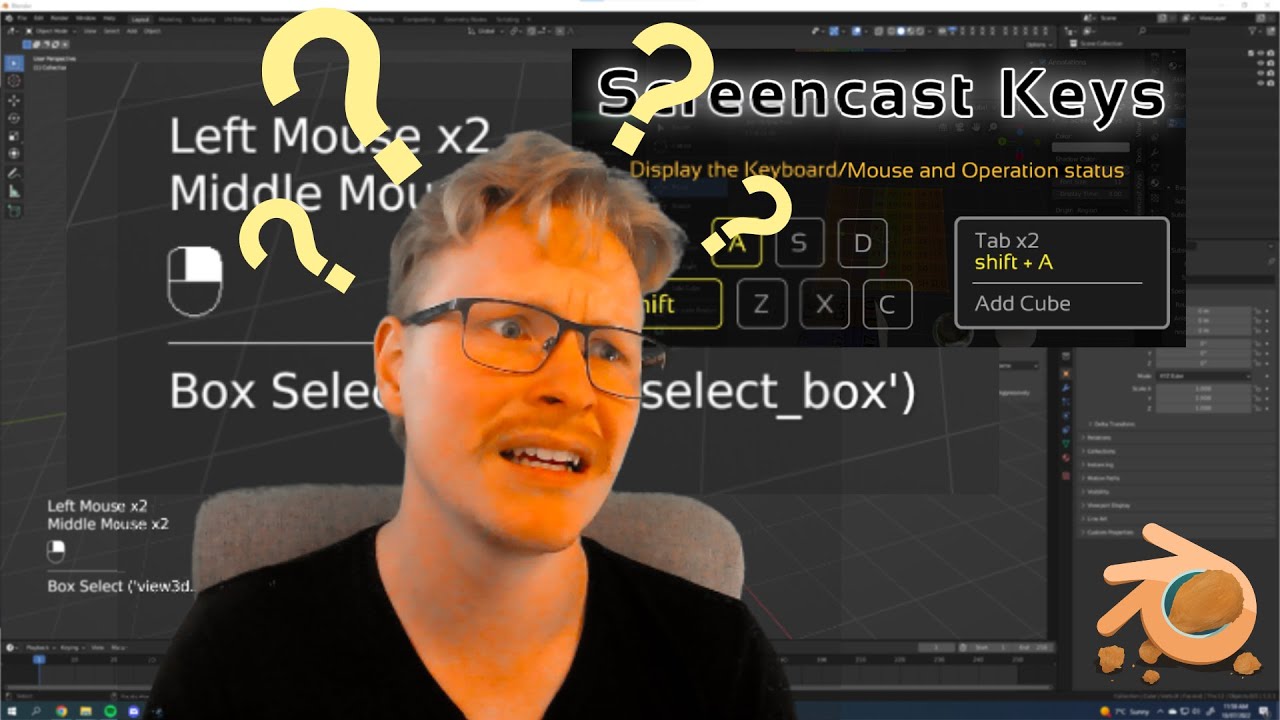 How to Install Screencast Keys in Blender