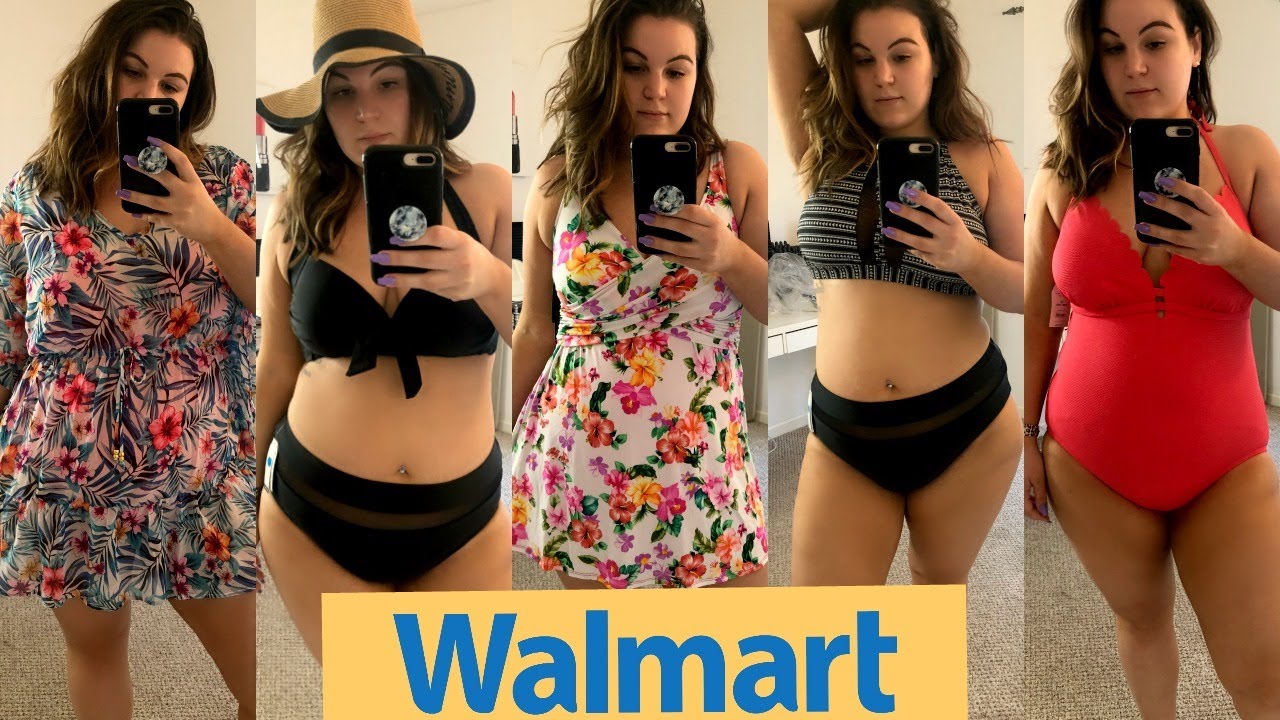 PLUS SIZE WALMART SWIMWEAR HAUL 2019 | Kelly Elizabeth