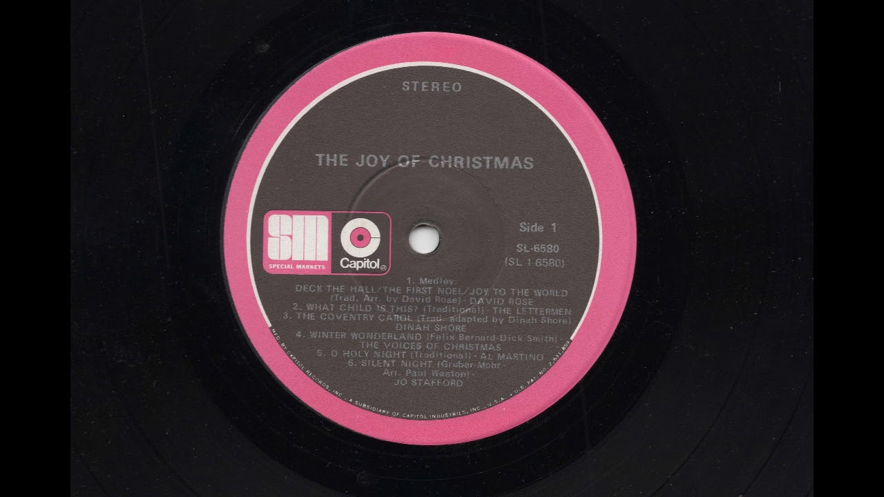 The Joy Of Christmas - Favorite Songs of Holiday Season - SL-6580 - Vinyl Record LP Full Album
