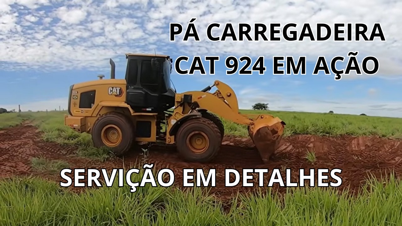 PÁ CARREGADEIRA CAT 924 2025 COMBATENDO PRINCÍPIO DE EROSÃO