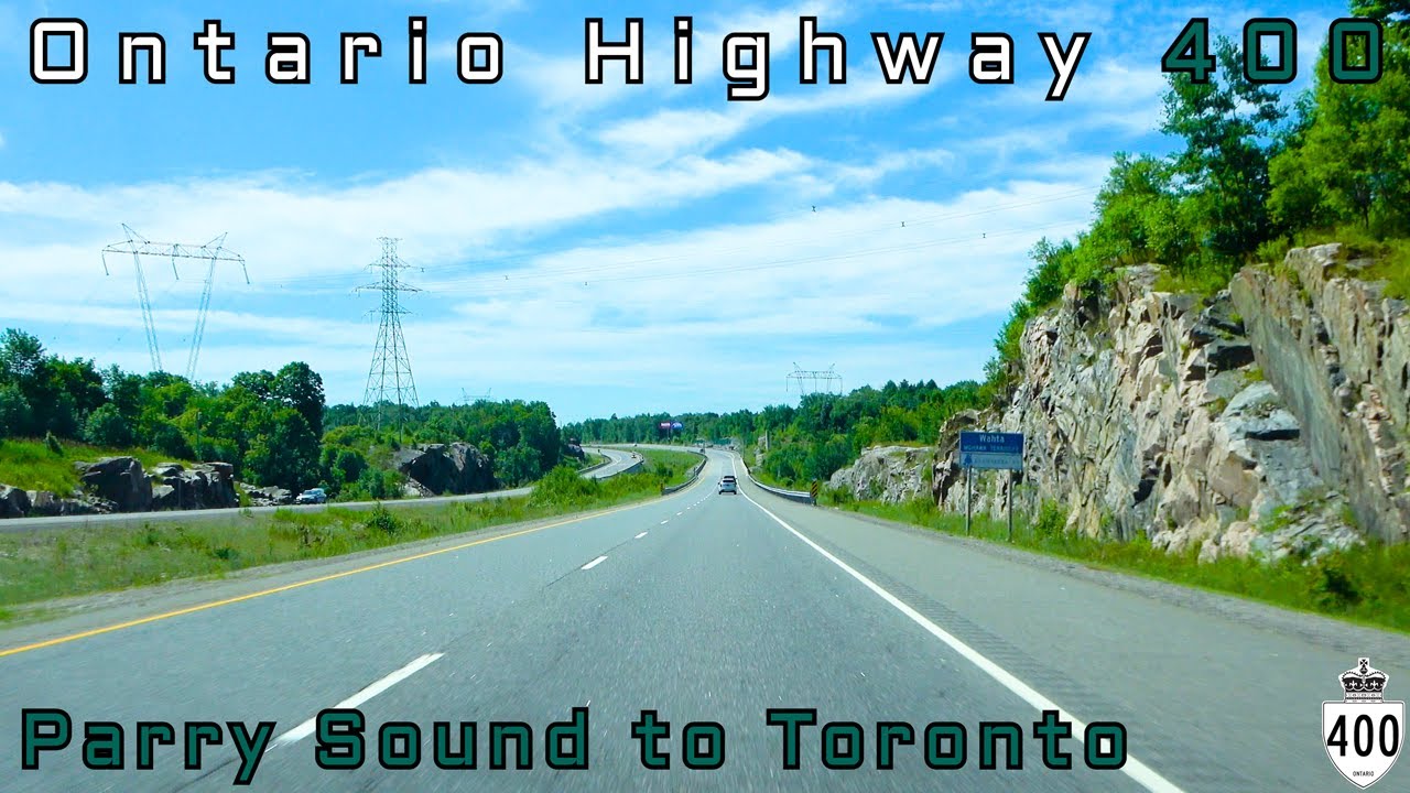 Ontario Highway 400 SB - Parry Sound to Toronto - July, 2024