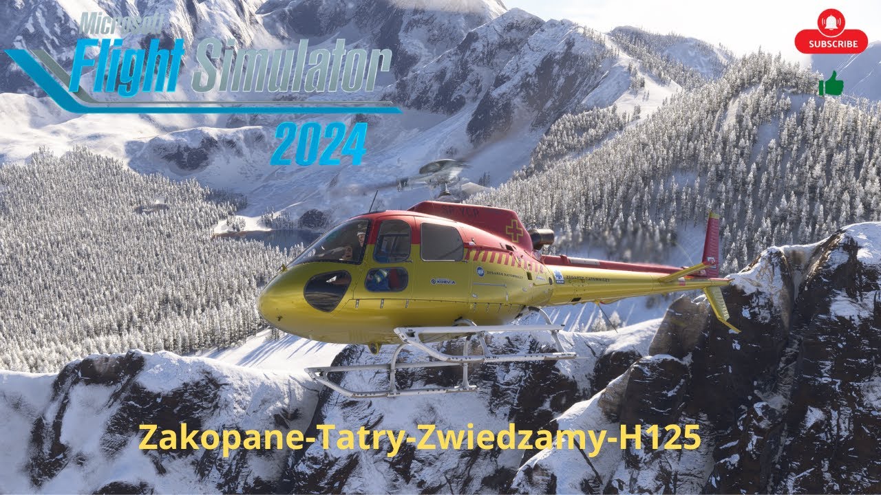 Microsoft Flight Simulator 2024 Zakopane-Tatry-Zwiedzamy-H 125 😀👍