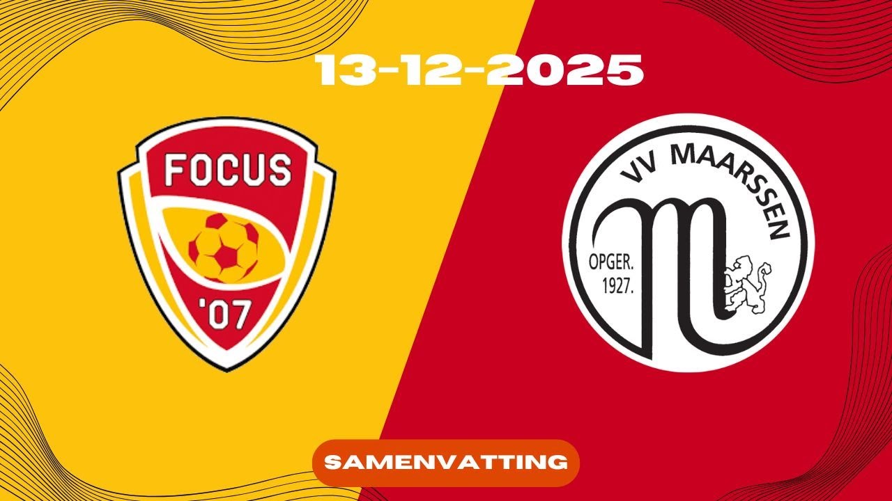 PERIODEKAMPIOEN! | Focus'07 1 - vv Maarssen 1 | Samenvatting
