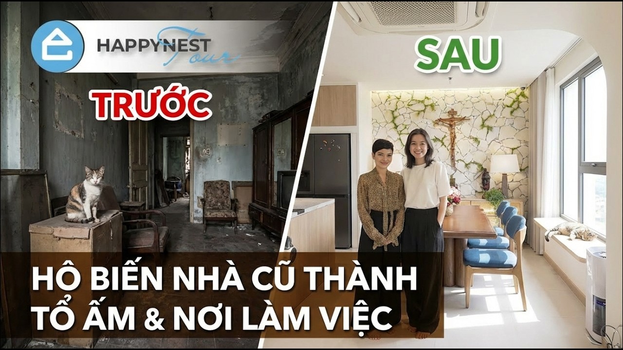 Hô biến căn nhà cũ thành tổ ấm và nơi làm việc