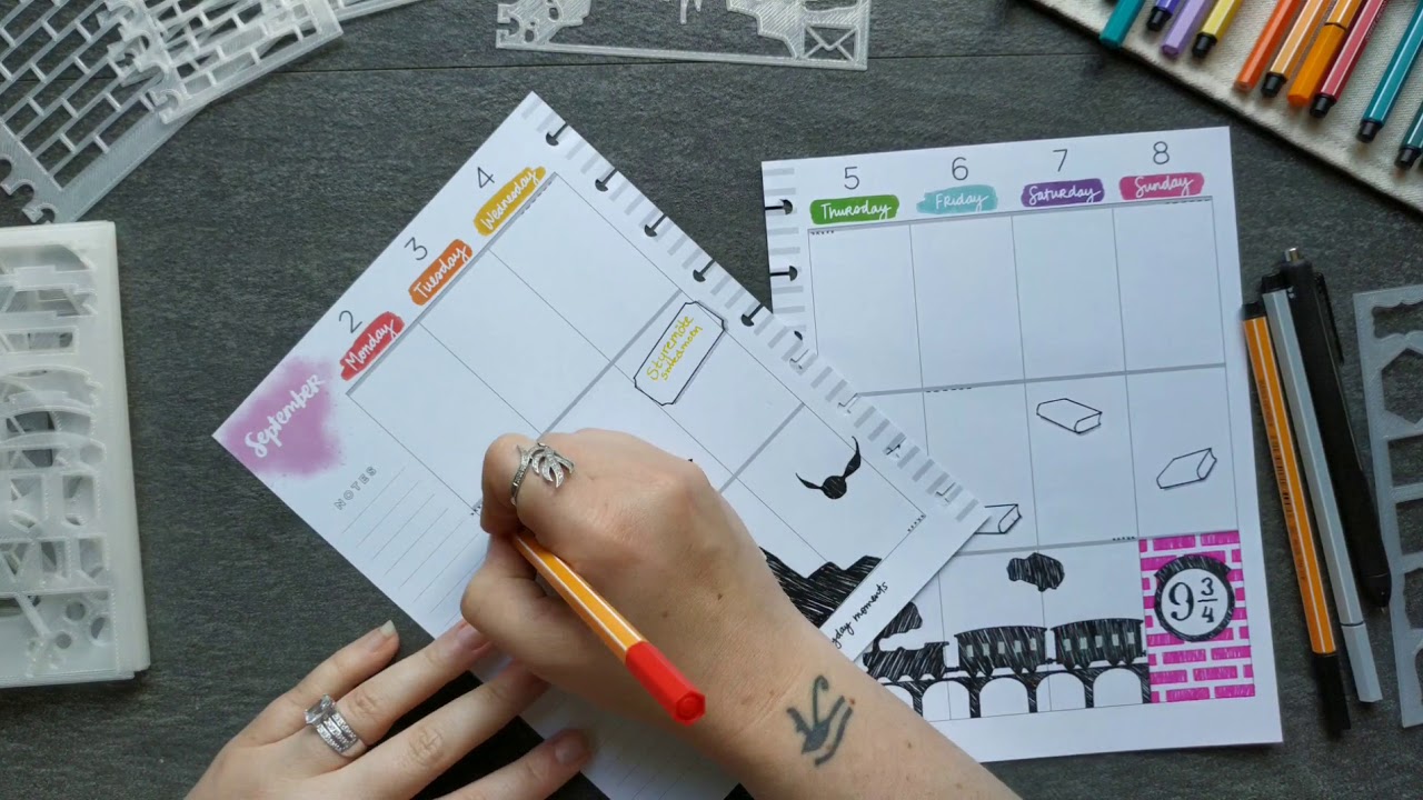 Plan with me 2 - 8 September 2019 | Plan with StudioB16 | Planner Stencils
