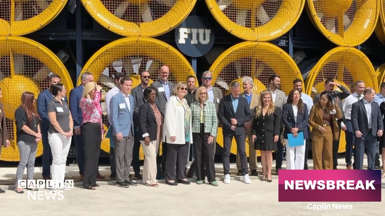 Local leaders tour FIU’s Engineering Center for infrastructure pre-summit