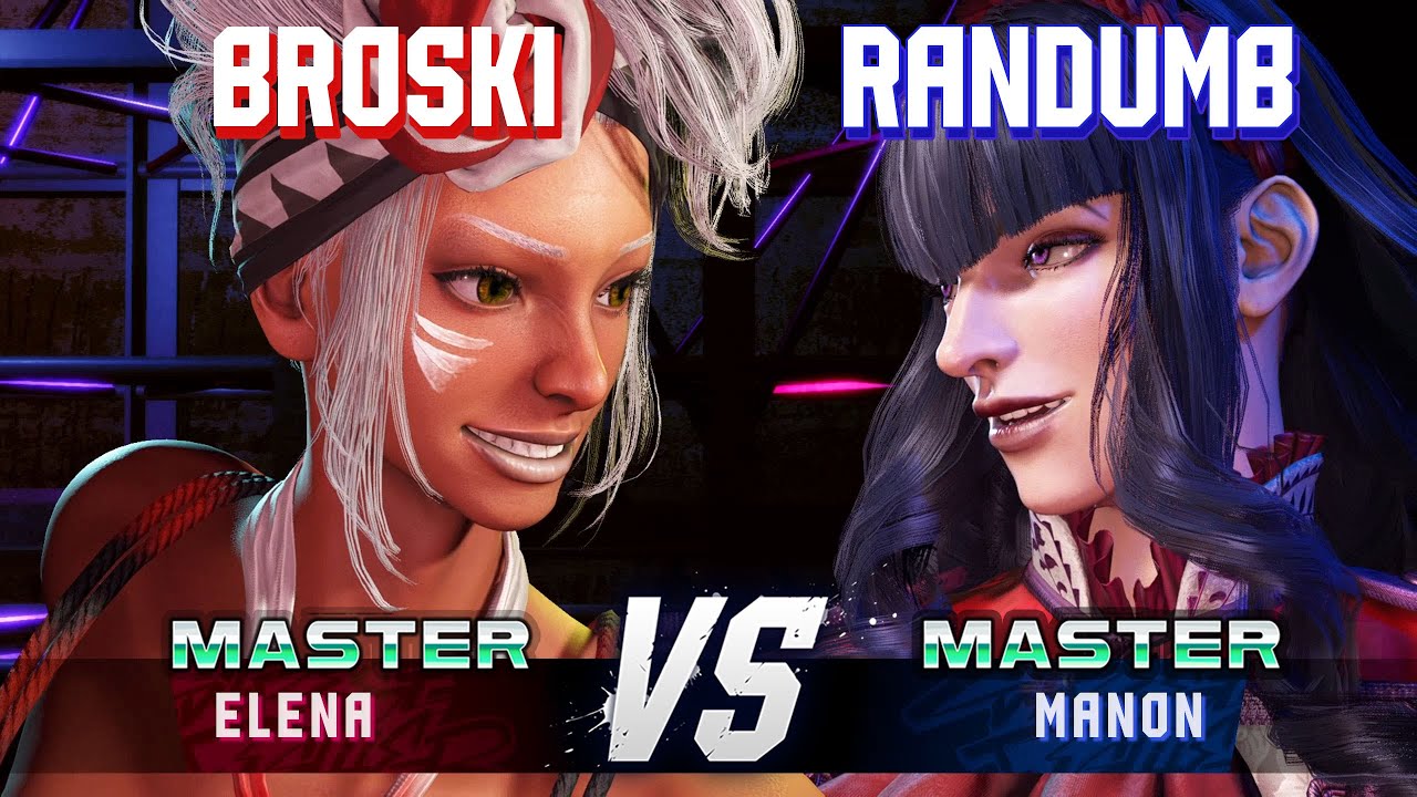 SF6 ▰ BROSKI (Elena) vs RANDUMB (Manon) ▰ High Level Gameplay