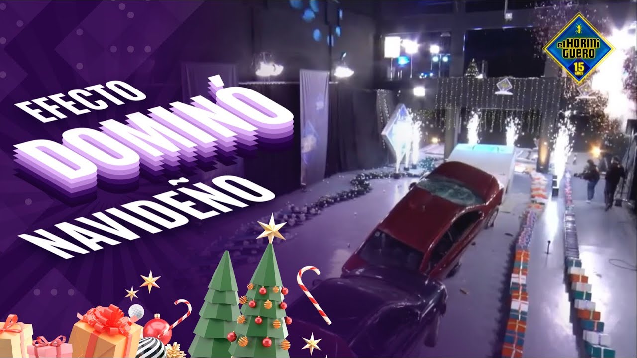 El efecto dominó navideño - Ciencia - El Hormiguero