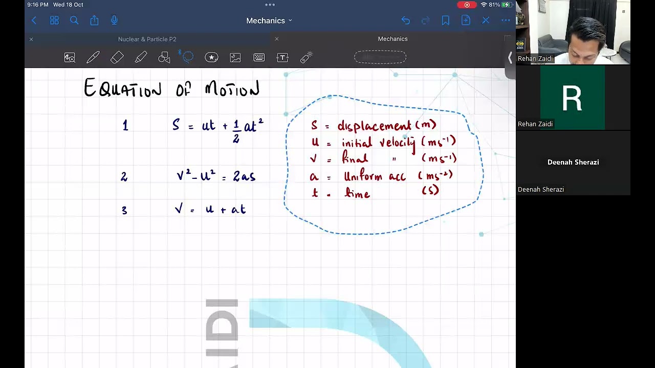 AS Kinematics Lecture 2
