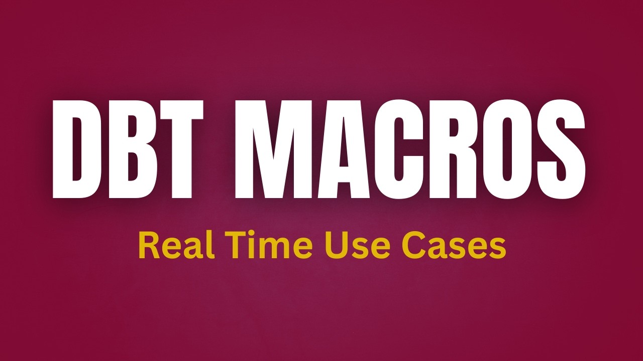 DBT Macro | DBT Real Time Use Case | Regexp Macro | Table Creation in DBT