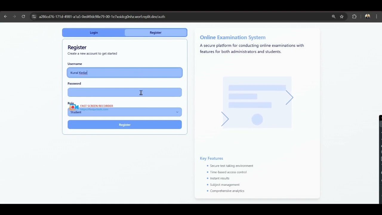 Serverless Examination System Made By CodeWarrior Symbiosis Hackathon
