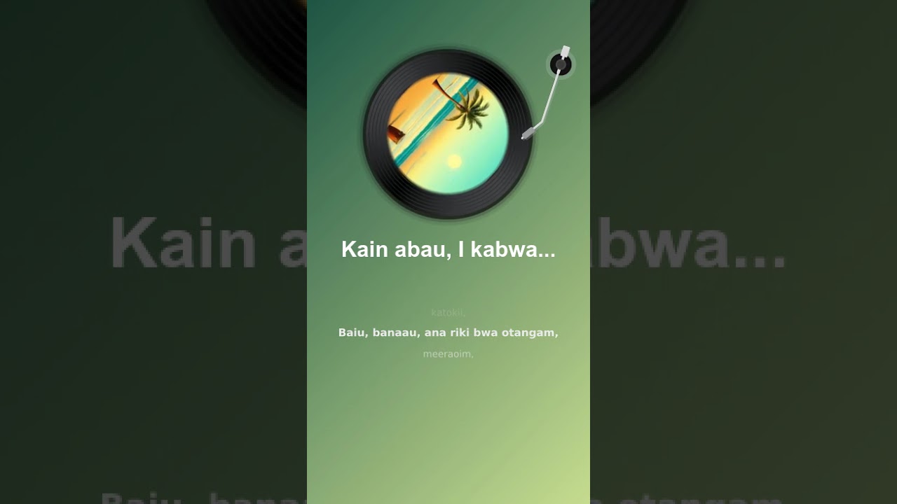 Kainabau, I kabwaraa au bure