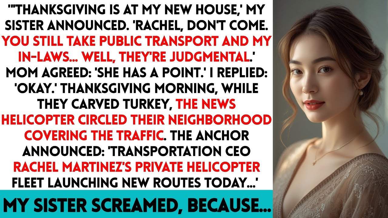 Sister Said 'Don't Come To Thanksgiving - You Still Take The Bus - Then She Saw The Helicopter Fleet