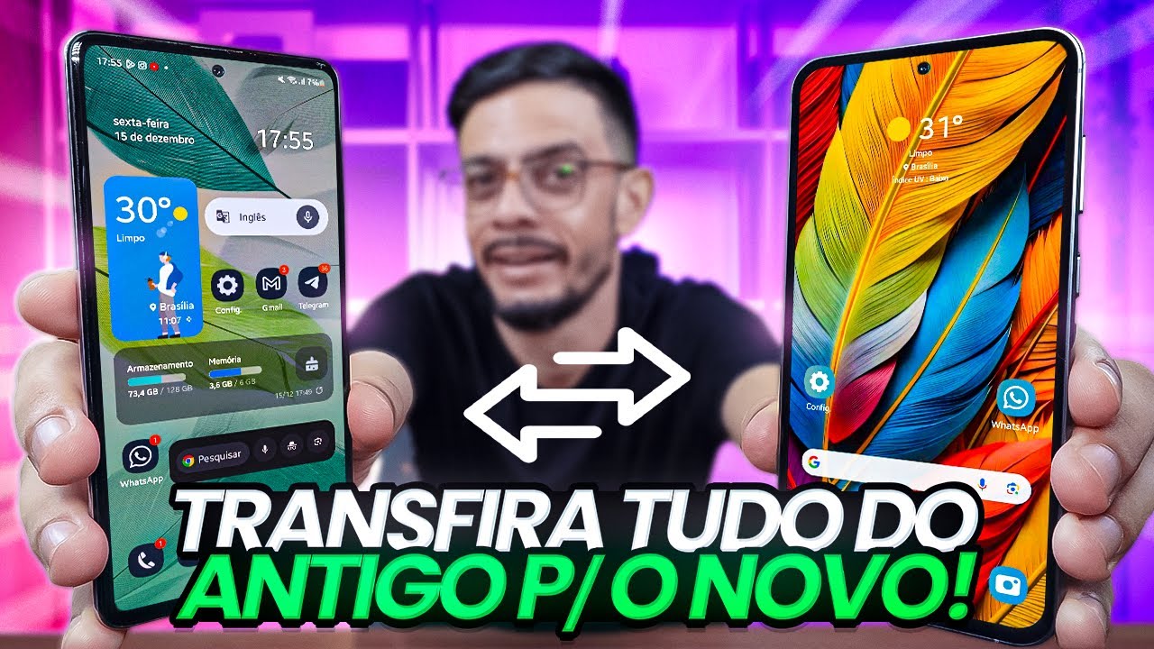 Como Transferir TUDO do Celular Samsung antigo para o NOVO - Backup Completo!