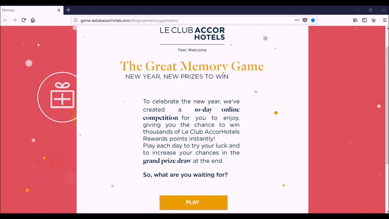 Le Club Accor Memory Game