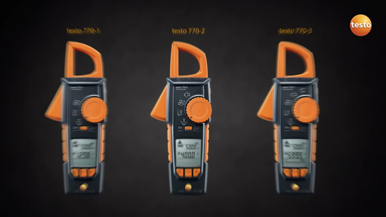 Amperomierze cęgowe TESTO 770 | Bezdotykowy pomiar na przewodach