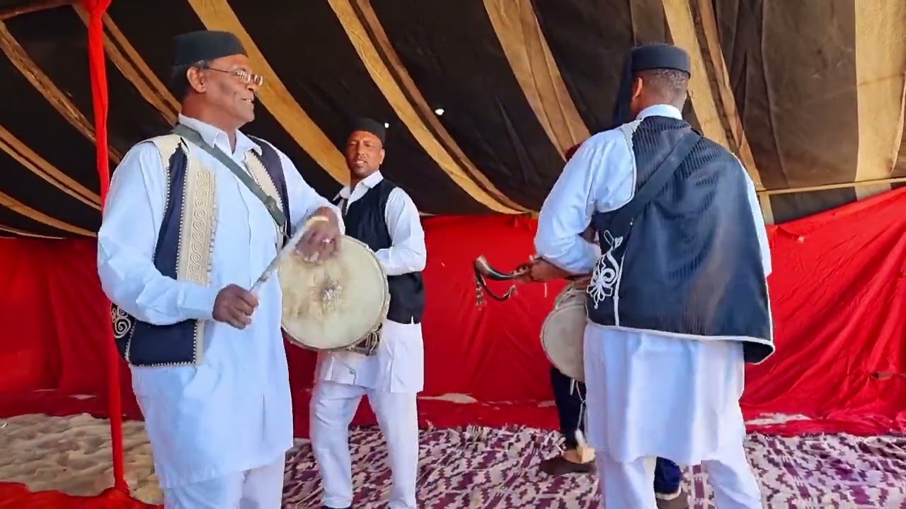 فرقة أنغام الواحة ليبيا - مهرجان تراث أولاد سيدي عبيد الشريف في توزر الجنوب التونسي