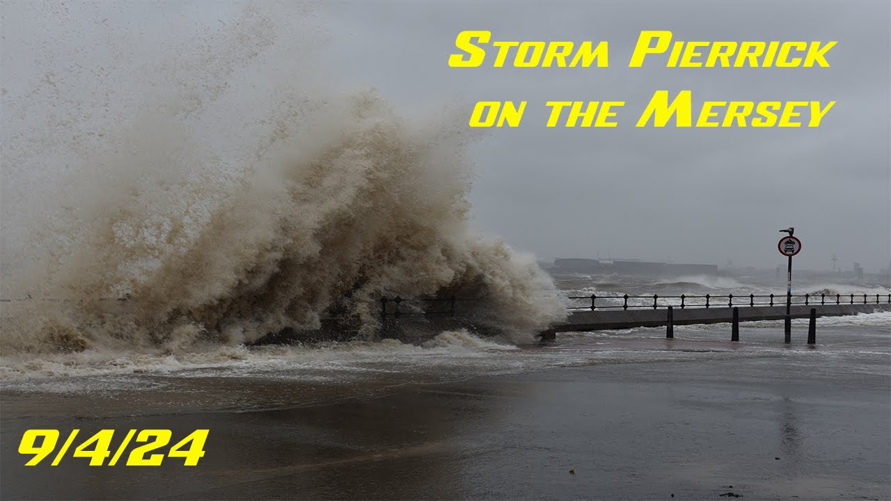 Storm Pierrick hits the Mersey 9th April 2024