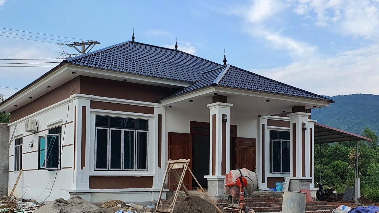 nhà đẹp NTN 44 |vườn mái Nhật 1 tầng 4 phòng ngủ nhà đẹp 2021 diện tích 12 x 13 chi phí  1 tỷ