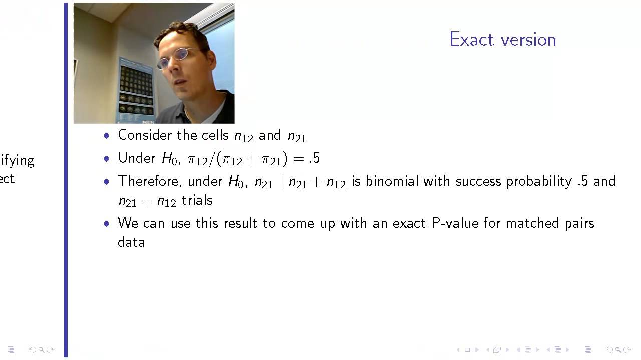 MBBC2 lecture11 matched 2x2 tables