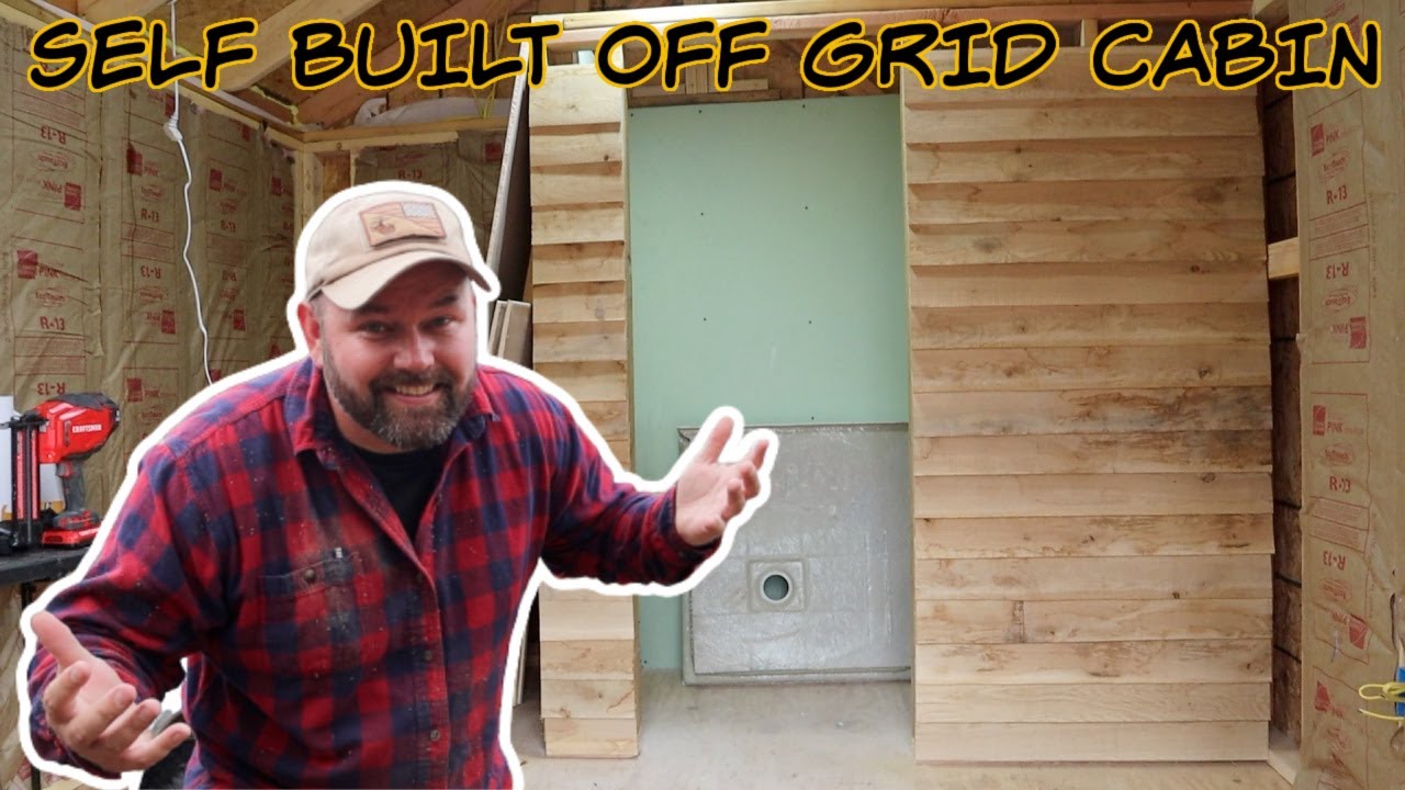 TIMELAPES - INSIDE TINY SHED STYLE HOUSE CABIN BUILD