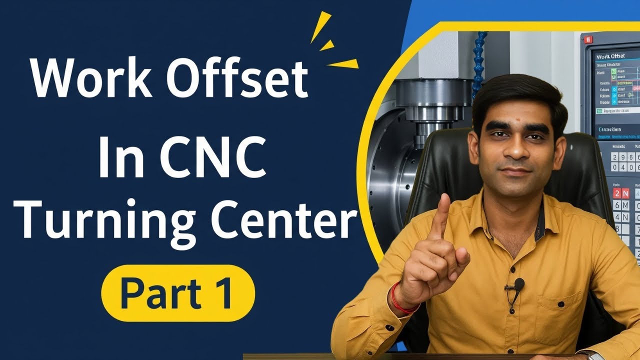 Work Offset In CNC Turning Center Part 1 In Hindi