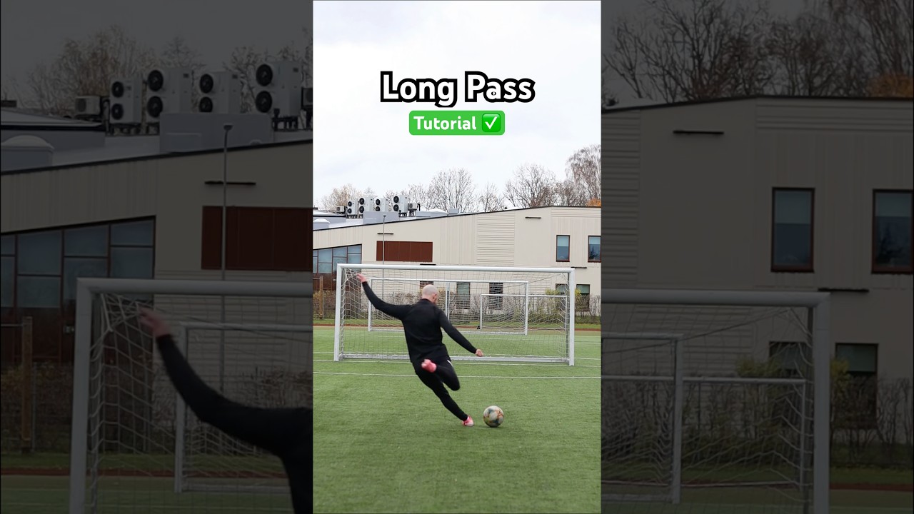 Учебное пособие по длинным передачам для футболистов ⚽️ #футбол #youtubeshorts #футбол