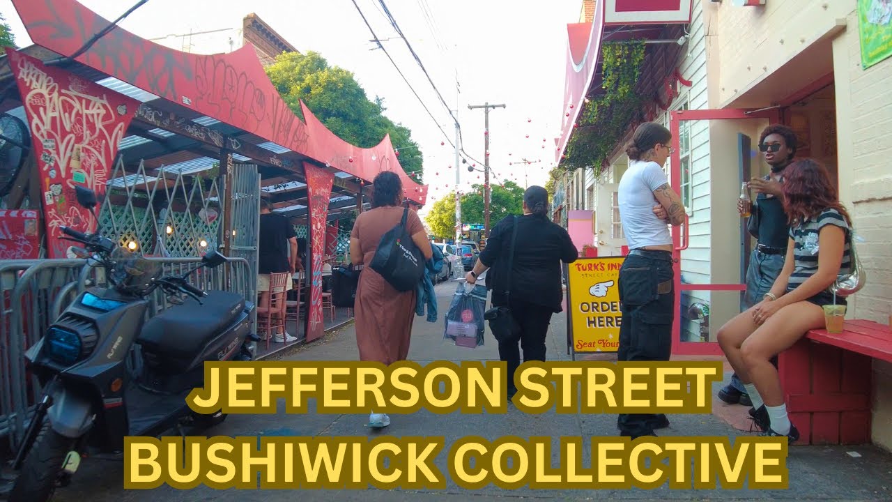 Life in Jefferson St. Bushwick, Brooklyn. New York City Walking Tour 4K
