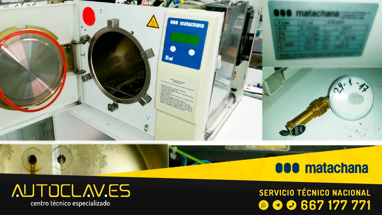 Servicio T&eacute;cnico Nacional Autoclaves MATACHANA