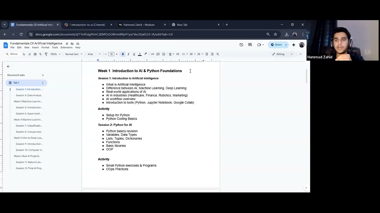 2PM PKT | Artificial Intelligence Bootcamp For Beginners | Week 1 | Day 01