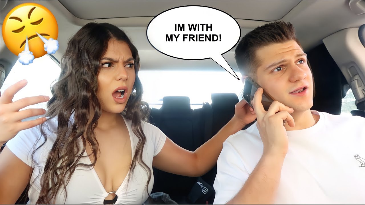 Calling My GIRLFRIEND My FRIEND To See How She Reacts