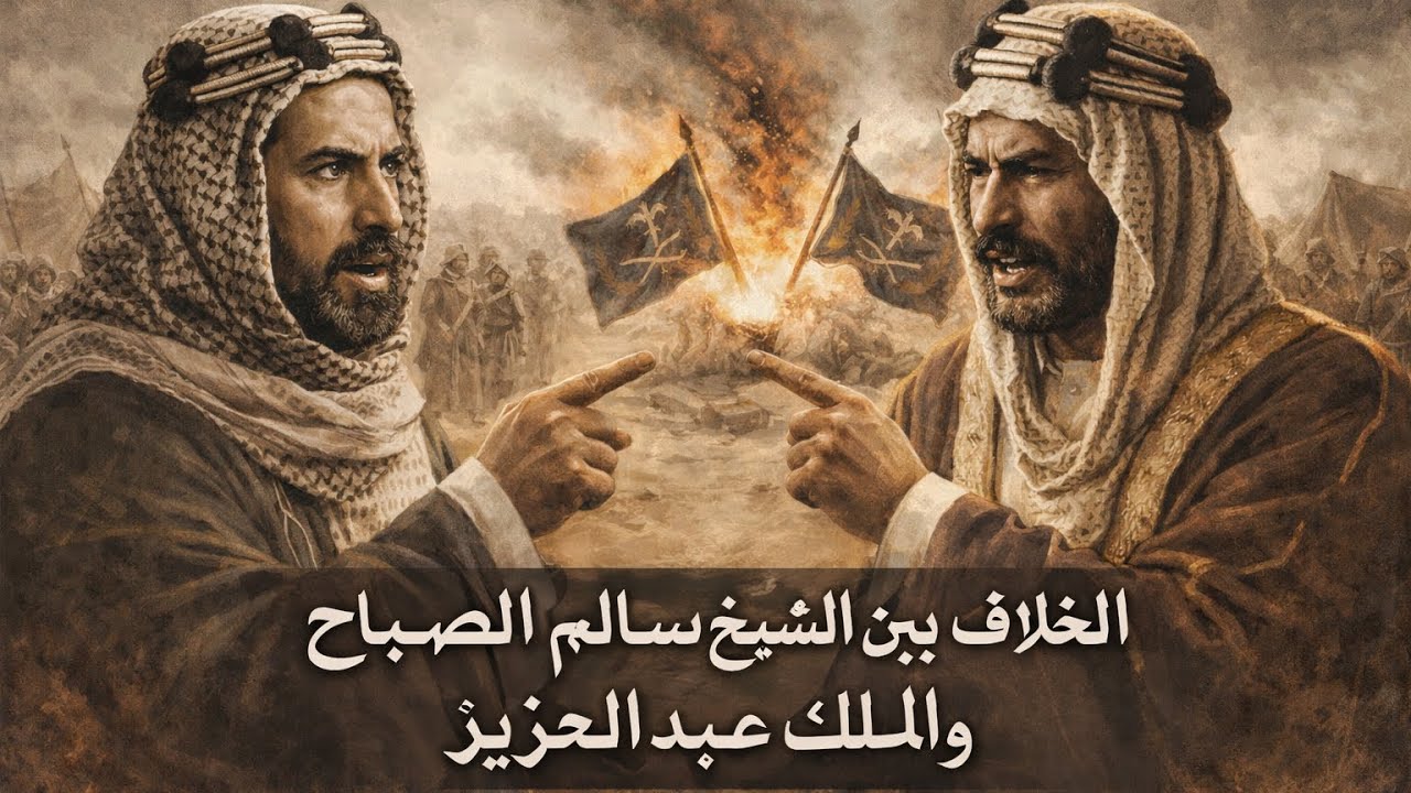 خلاف سالم الصباح وعبدالعزيز آل سعود + معركة حمض + الشعيبة + الجهراء + مؤتمر العقير ومشكلة الحدود !