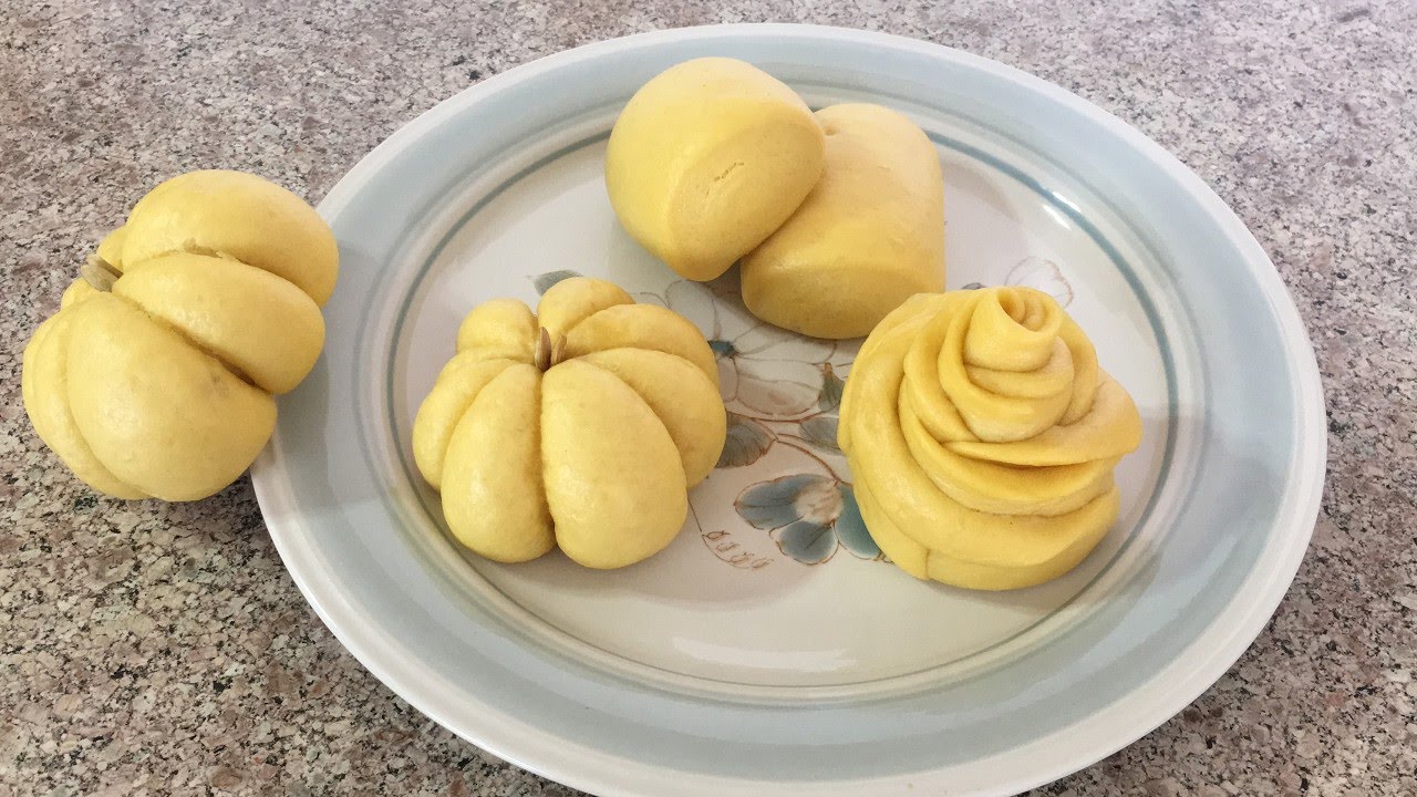 Pumpkin Steamed Buns 手工南瓜馒头