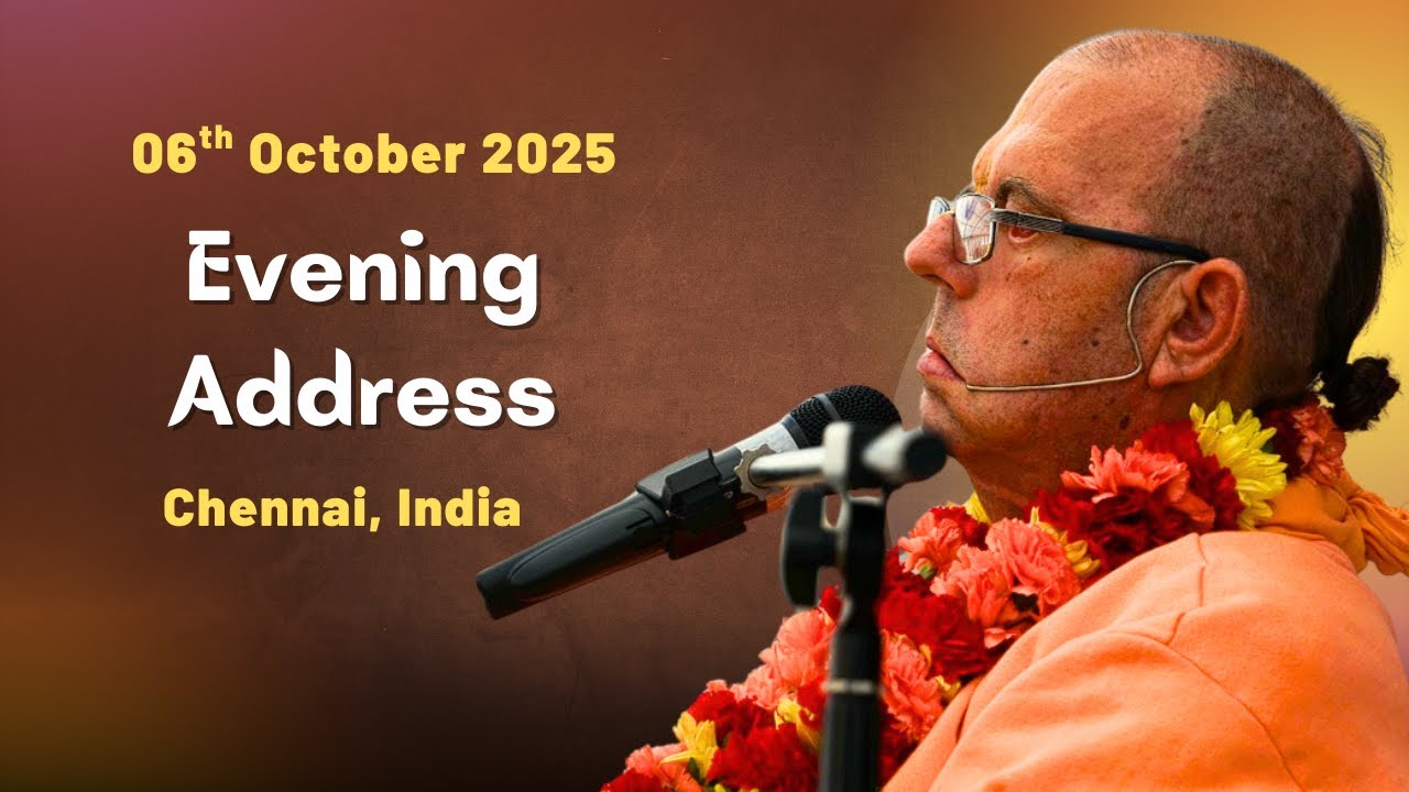 20251006 Evening Address in Chennai, India #JayapatakaSwamiArchives