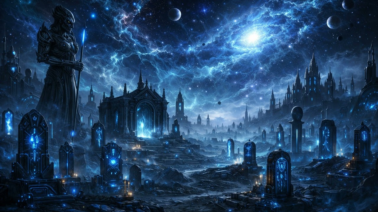 Ancient Alien Graveyard | 3 Hour 4K Space Screensaver TV Wallpaper