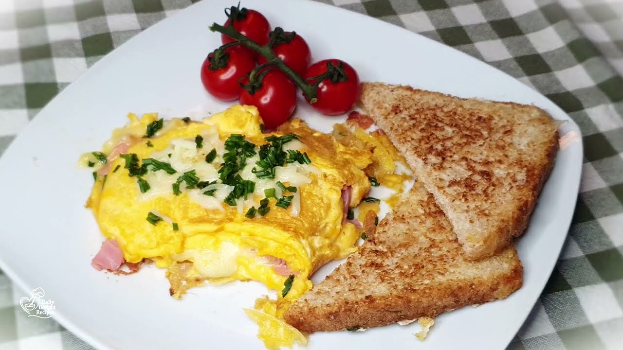 Stop making omelets the boring way! Try this Stuffed Folded version! 🧀#DailyDelightRecipes