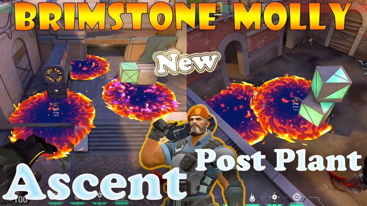 Top 15 New Ascent Brimstone Post Plant Lineups | Brimstone Lineups Ascent | Valorant Tips & Tricks
