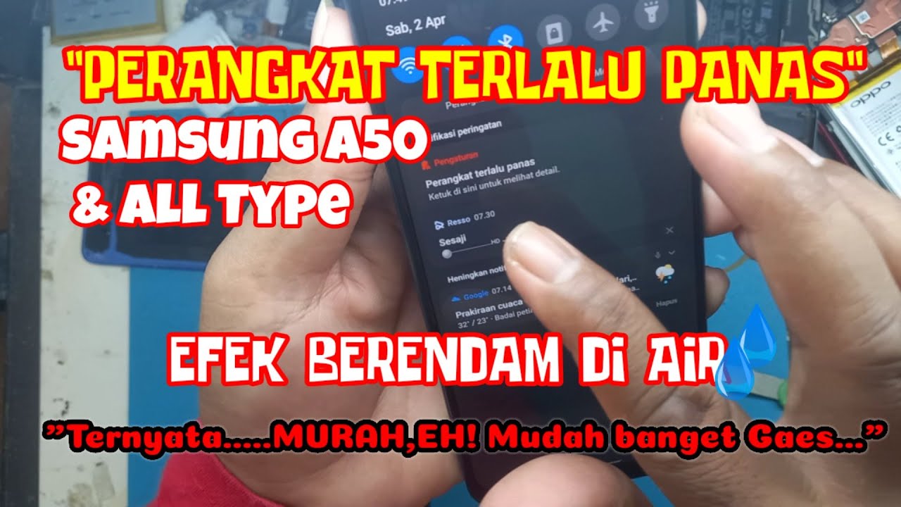 Servis HP,  Perangkat Terlalu Panas,saat ngecas lepaskan pengisian daya, samsung A50 dan semua type