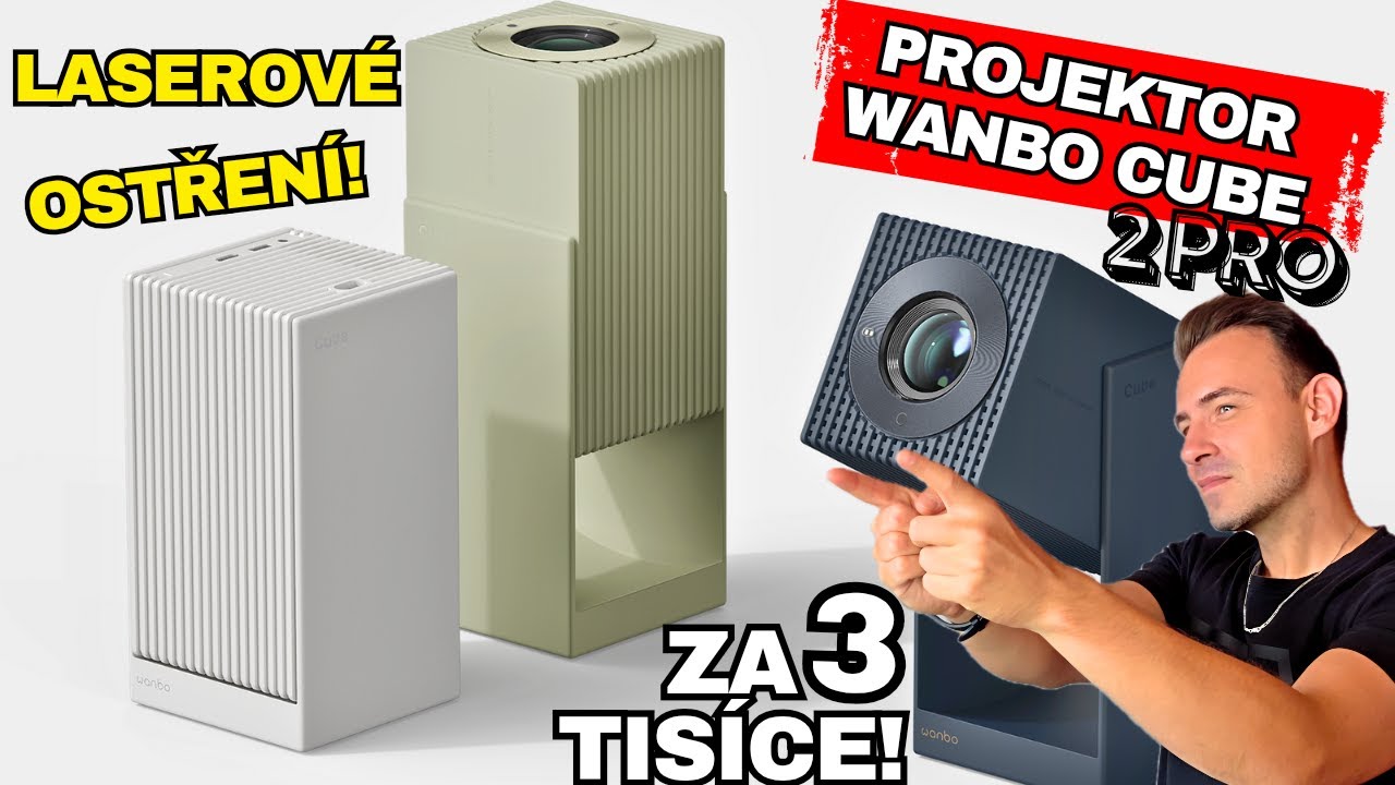 Projektor Wanbo Cube 2 Pro: Laserové ostření, vzhled ve tvaru kostky za 3 Tisíce! Recenze