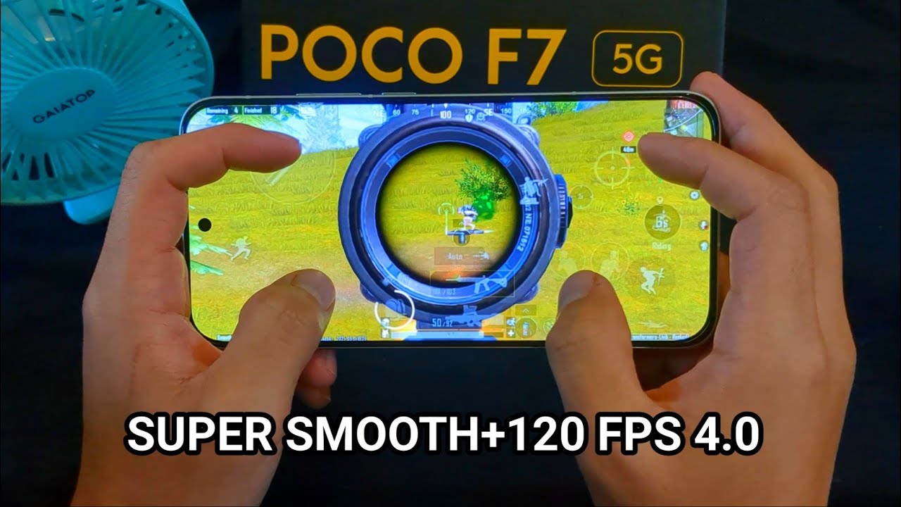 Super smooth+120 FPS POCO F7 PUBG test  gamwplay