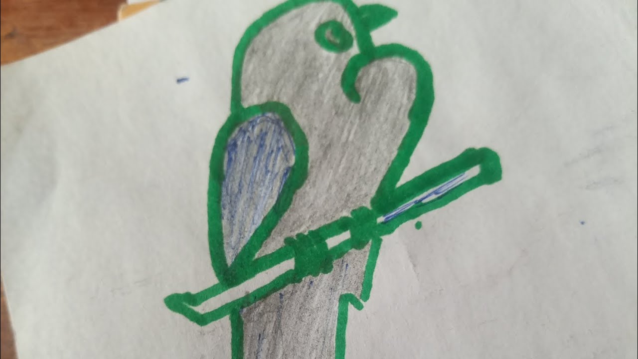 Gushushanya inyoni mu mubare 22. How to draw bird easy from number double two 22