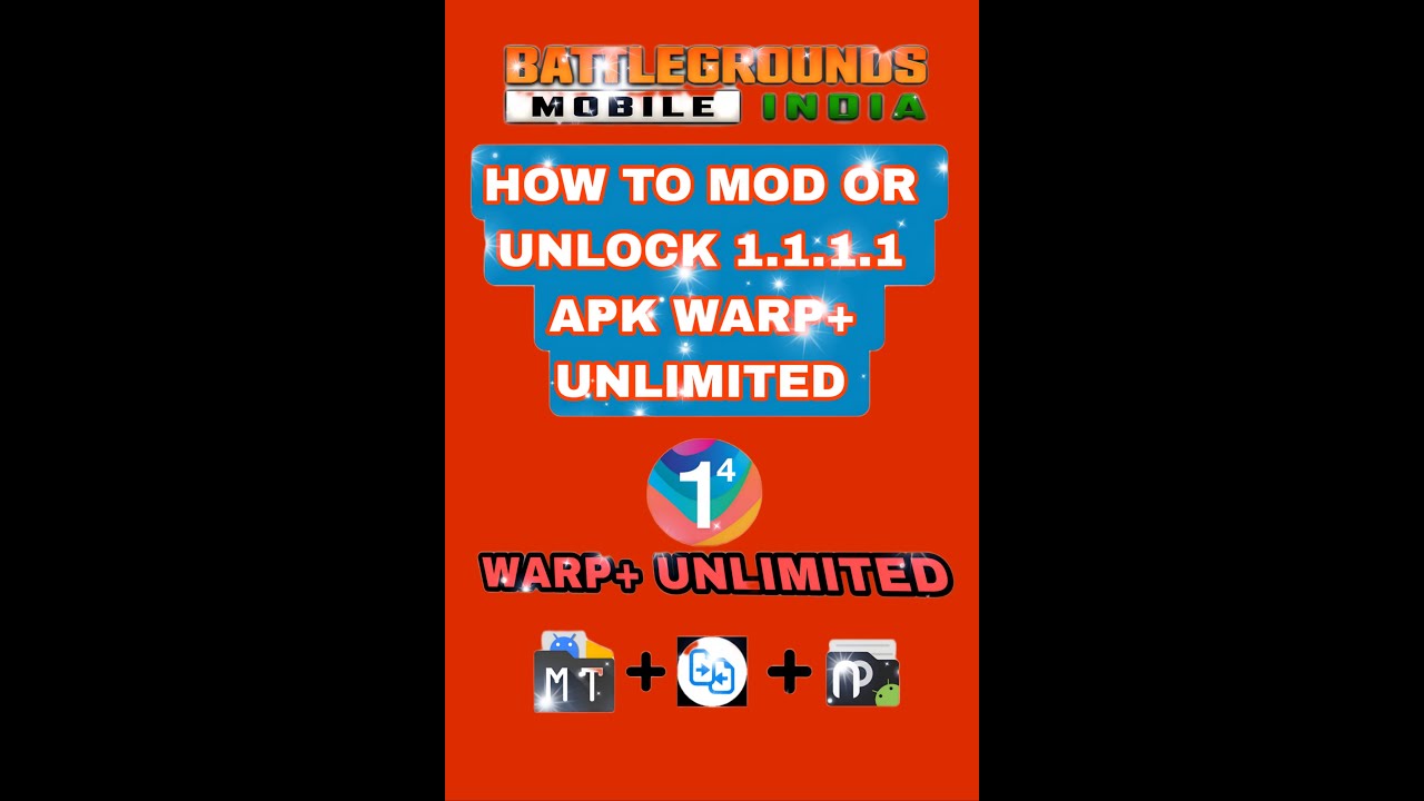 How To Mod 1.1.1.1 vpn | WARP+ UNLIMITED |Reverse Engineering | Educational Purpose Only  #BGMI #VPN