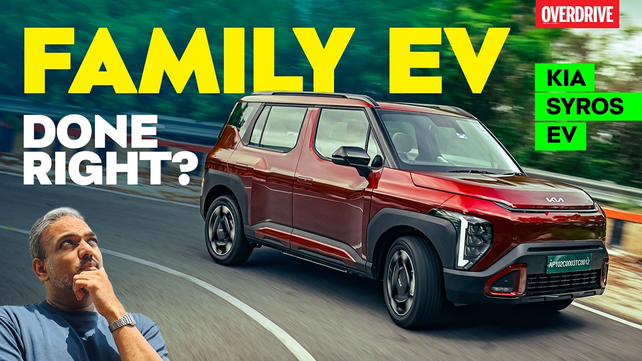 Первый тест-драйв Kia Syros EV | Батарея больше, лучше Nexon EV? #OVERDRIVE