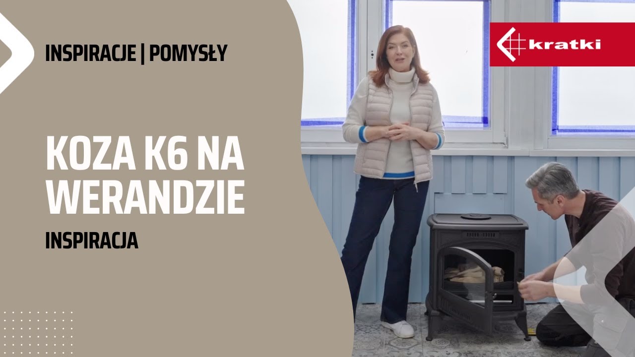 Żeliwny Piec wolnostojący Kratki.pl - Koza K6 - 