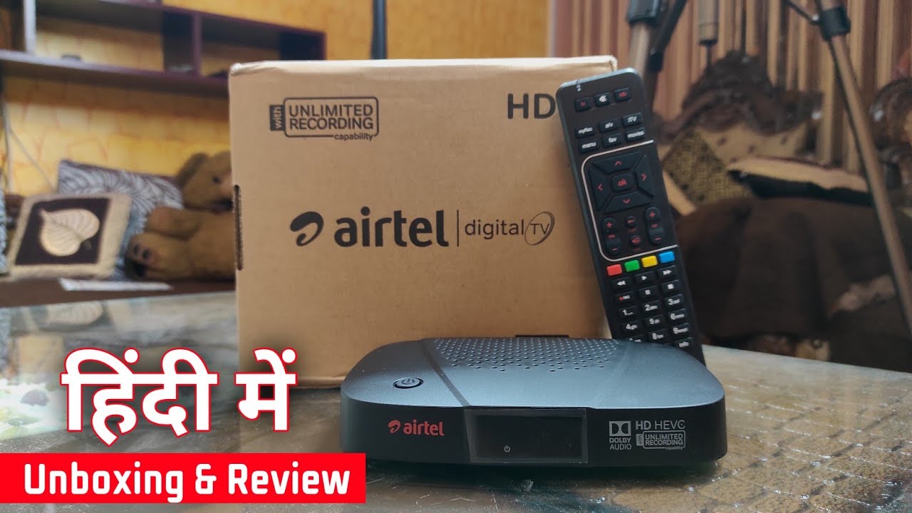 Airtel DTH HD Set Top Box Unboxing | airtel dth unboxing 2021 | airtel dth hd unboxing in Hindi 🔥