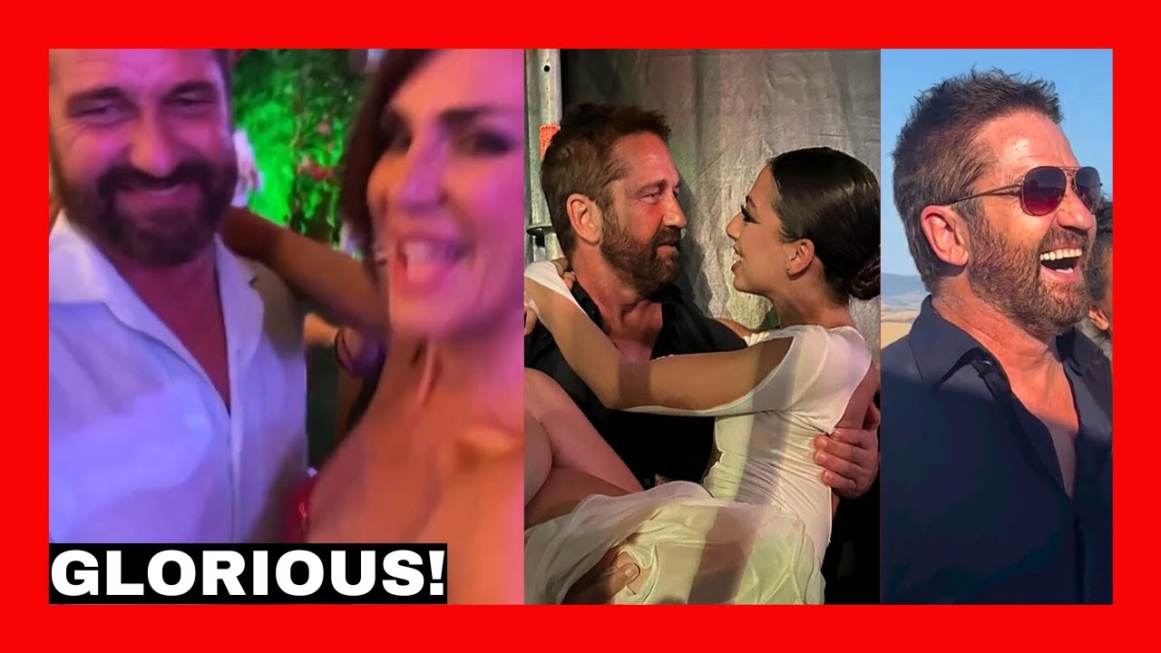 Gerard Butler | GLORIOUS! Highly ENERGETIC Gerry living it up from St Tropez to Tuscany!