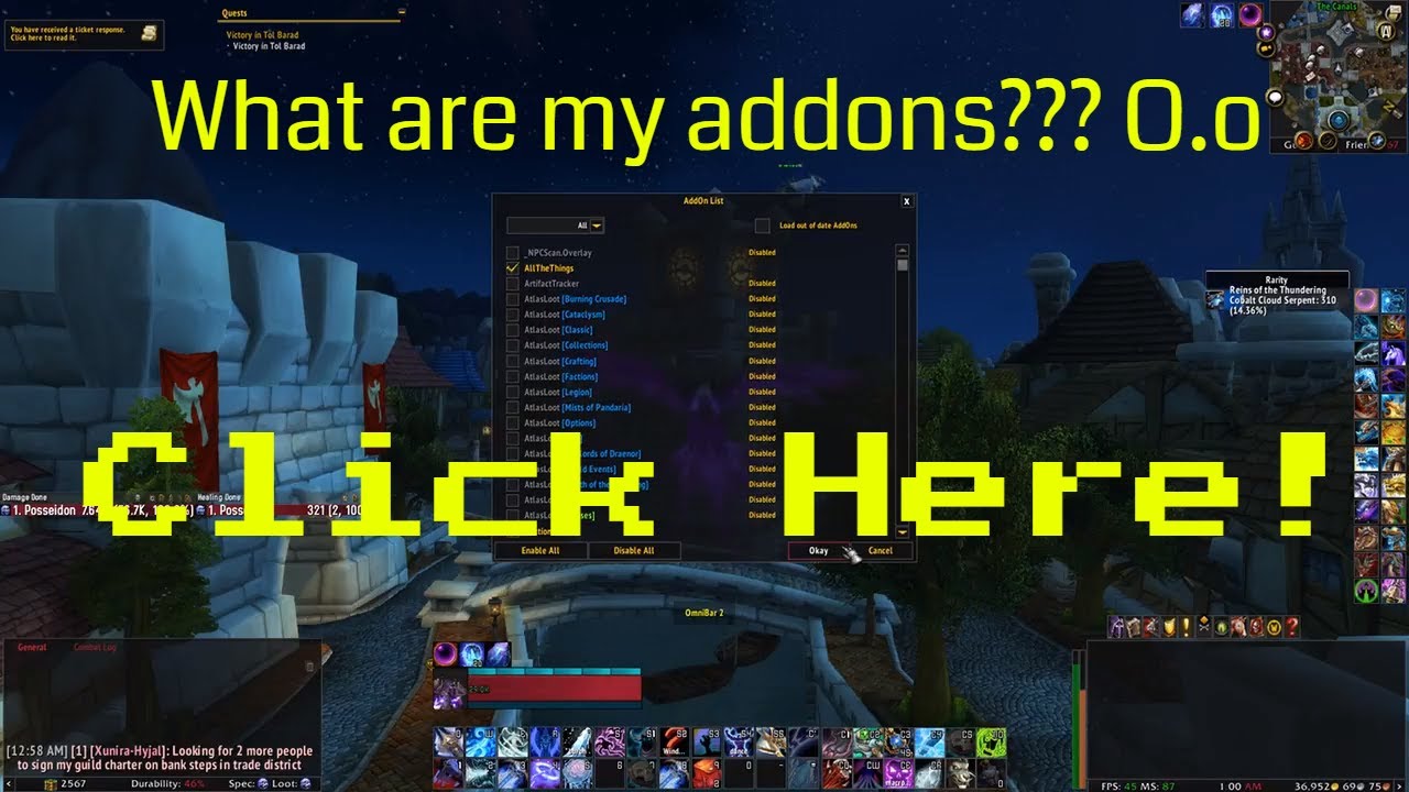 Poss The Boss: What are my addons?
