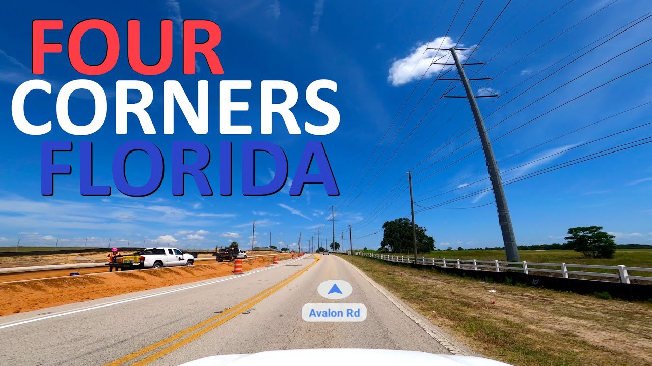 Driving through Four Corners Florida on Avalon Road