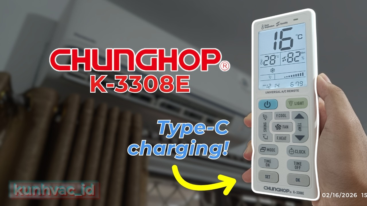 Chunghop Universal AC Remote | K-3308E | Unboxing & Review!